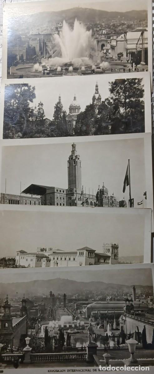 Postcards: Lote de 5 postales de la Exposici&oacute;n Universal de Barcelona de 1929