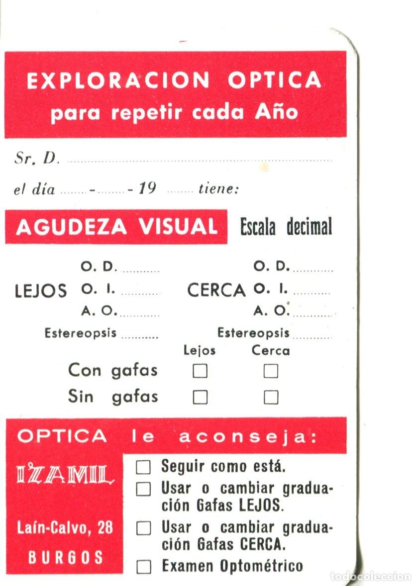 Postales: Calendario A&ntilde;o 1980 - Exploraci&oacute;n &oacute;ptica - Izamil (Burgos)