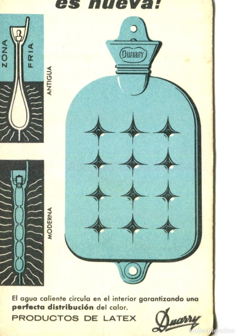Postales: CALENDARIO A&Ntilde;O 1962 DUARRY Productos de Latex Fajas, Guantes, Calienta Pies, Etc.