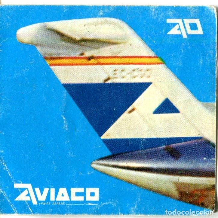 Postales: AVIACO AVION. CALENDARIO PUBLICITARIO DEL A&Ntilde;O 1980, 1981 y 1982. D&Iacute;PTICO. 6 x 6 Cms.