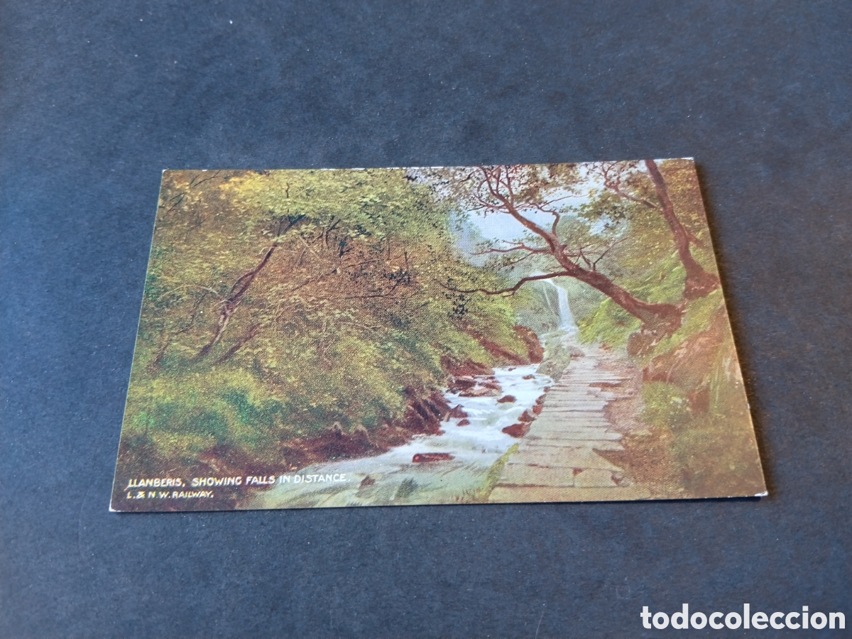 Postales: Postal Llanberis , showing Falls in distance