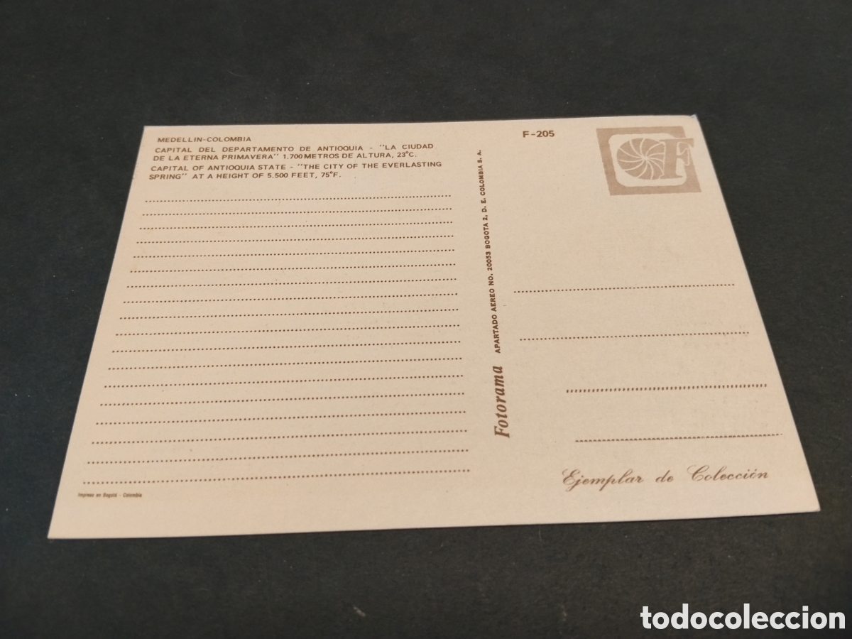 Postales: Postal Medell&iacute;n - Colombia - Foto 2