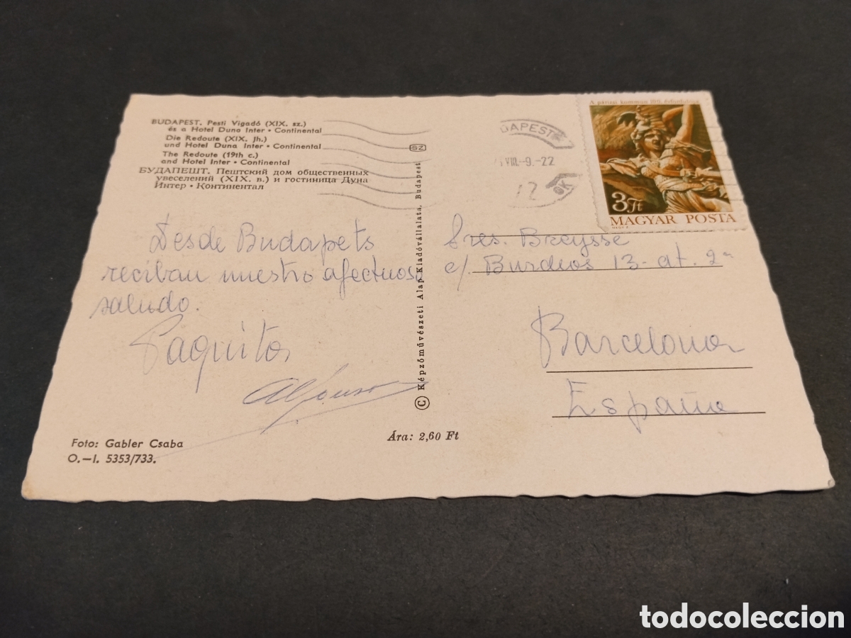 Postales: Postal Budapest Pesti.Vigad&oacute; - Foto 2