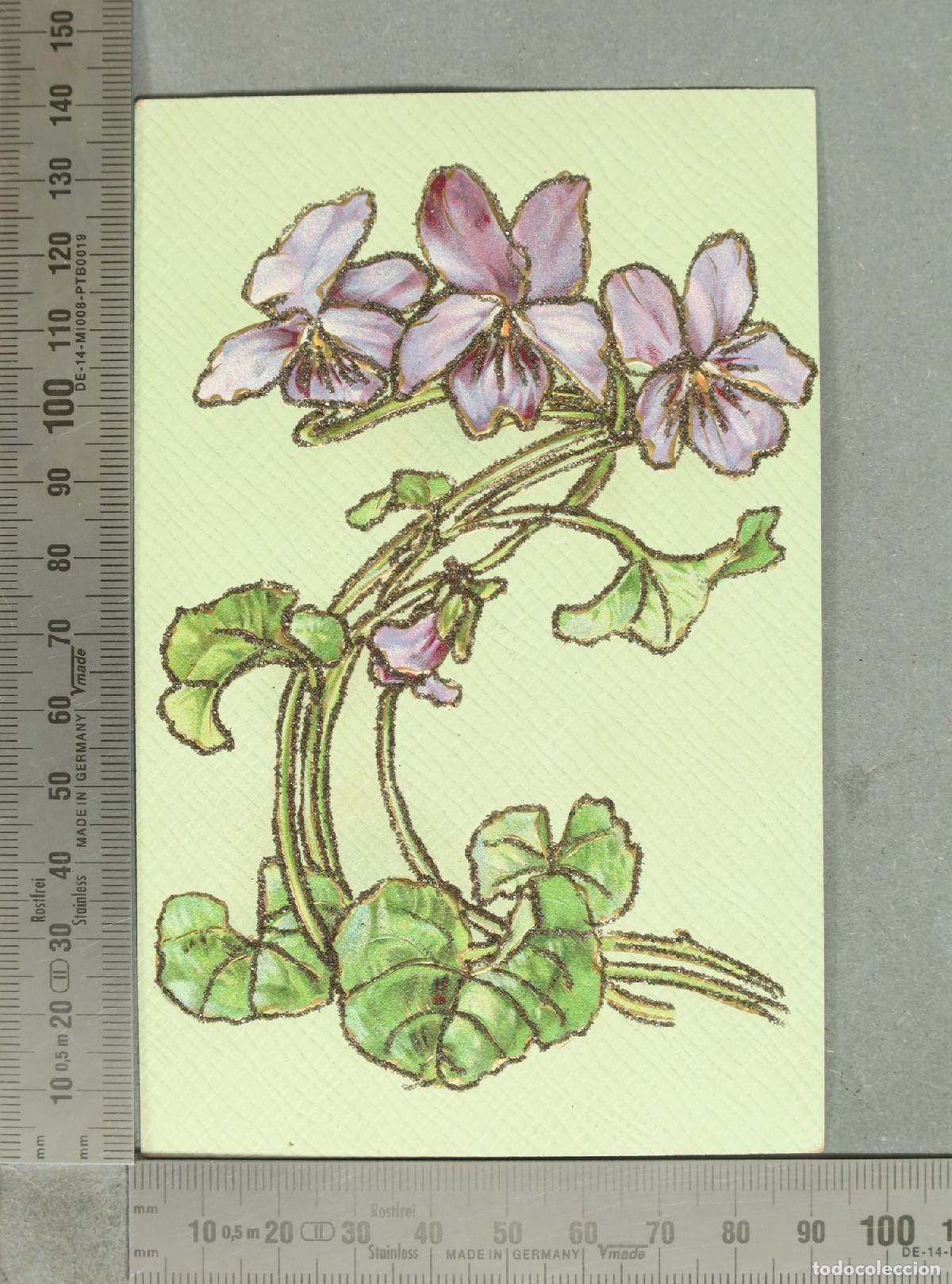 Postales: POSTAL. Violetas - Art Nouveau