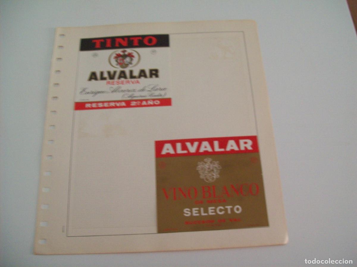 Postales: ETIQUETA LICOR 2307: Vinos Alvalar - Varios