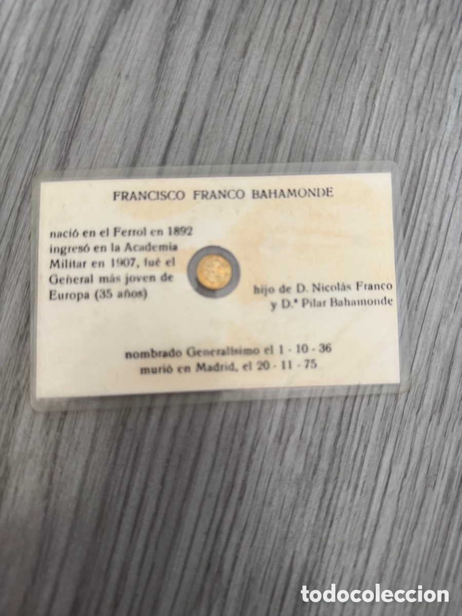 Postales: Tarjeta conmemorativa Franco - Foto 2
