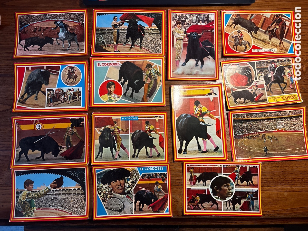 Postales: LOTE DE 14 POSTALES DE TOROS Y TOREROS ( EL CORDOB&Eacute;S, PLAZA , RECUERDO DE ESPA&Ntilde;A )