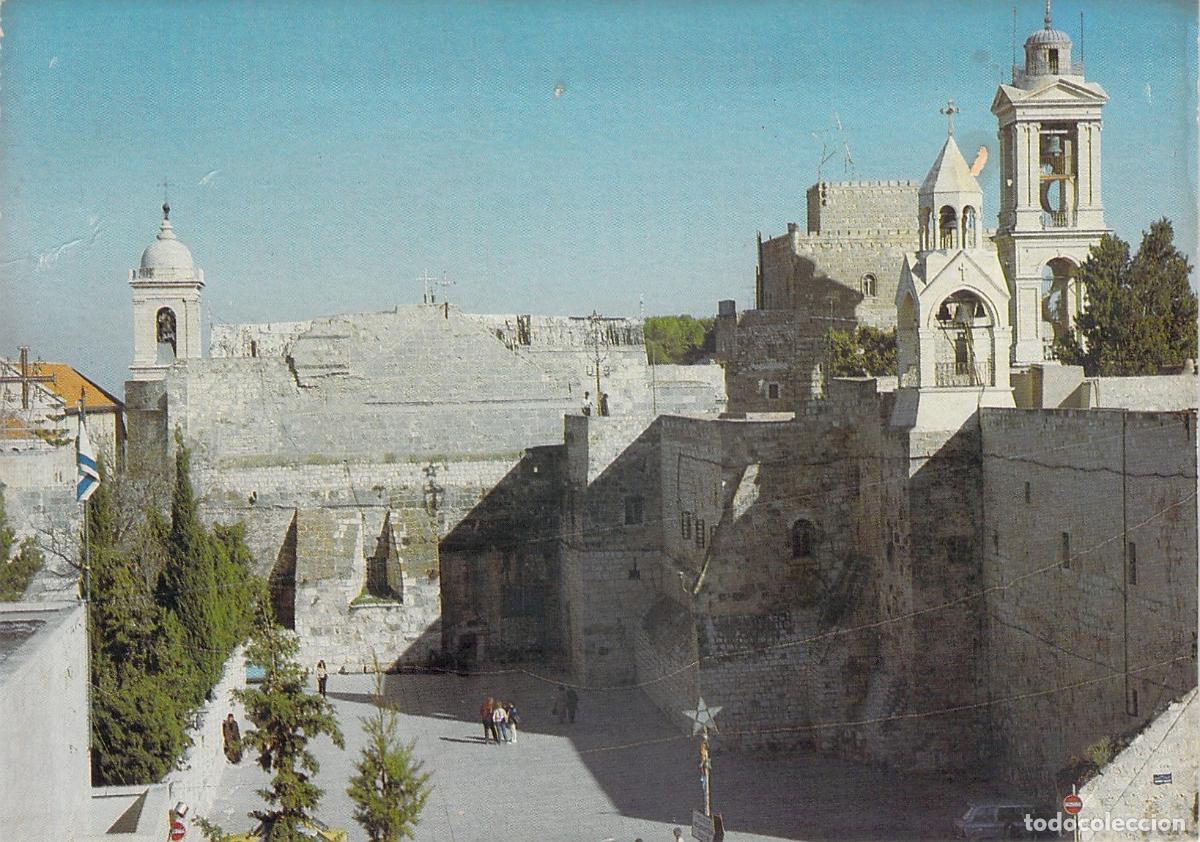 Postales: Postal de la Iglesia de la Natividad en Bel&eacute;n