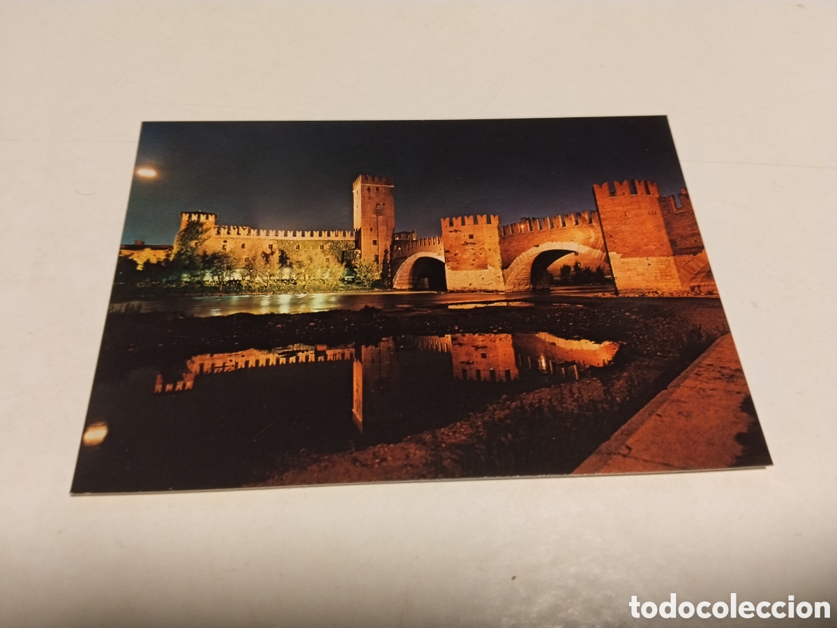 Postales: Postal Verona , Castelvecchio - Nocturno