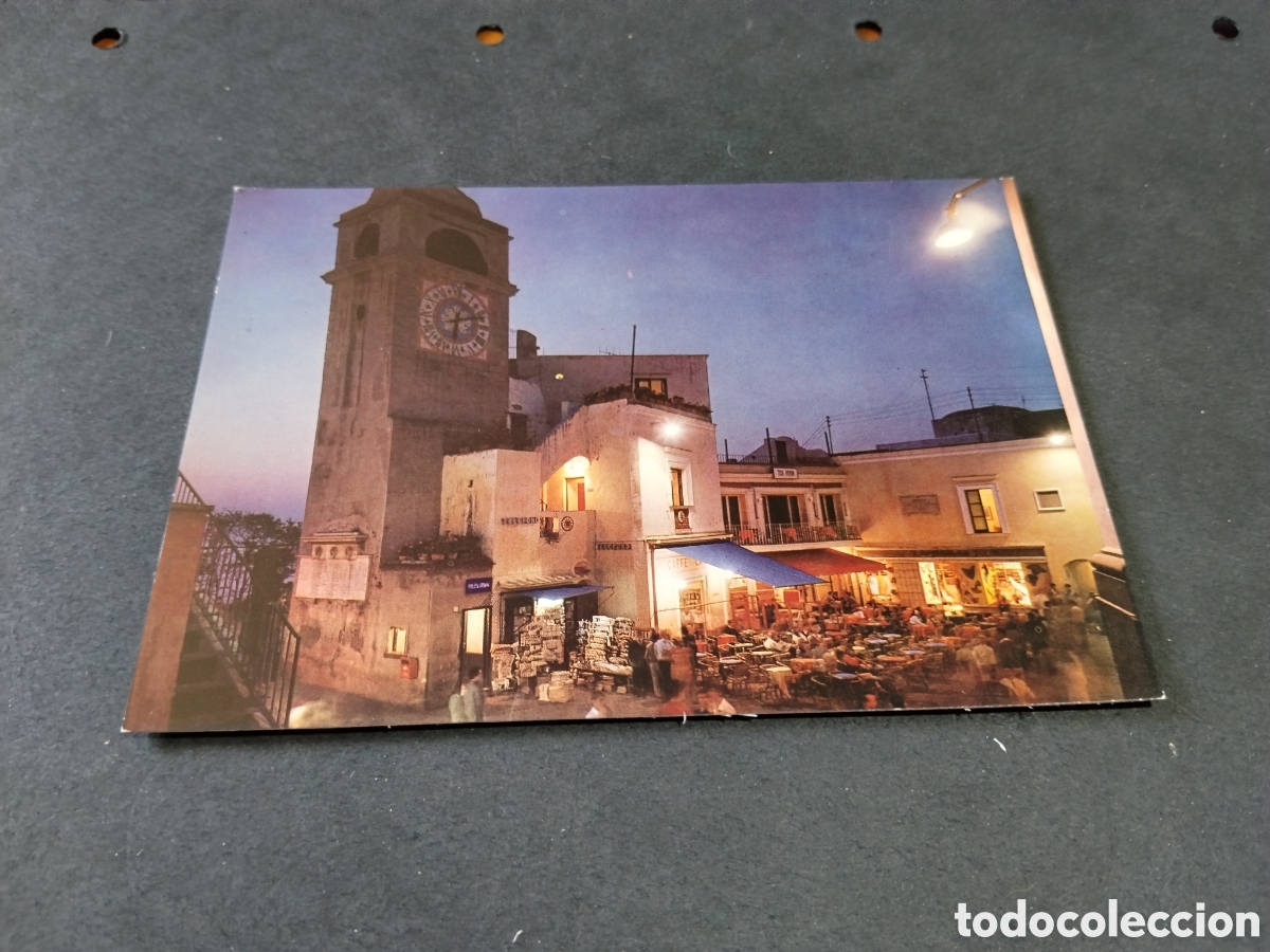 Postales: Postal Capri La Piazetta-notturno