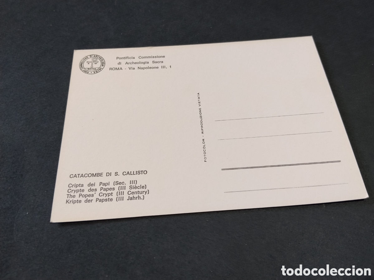 Postales: Postal Catacombe di S.Callisto - Foto 2