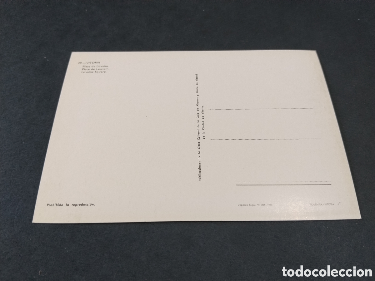 Postales: Postal Vitoria Plaza de Lovaina - Foto 2