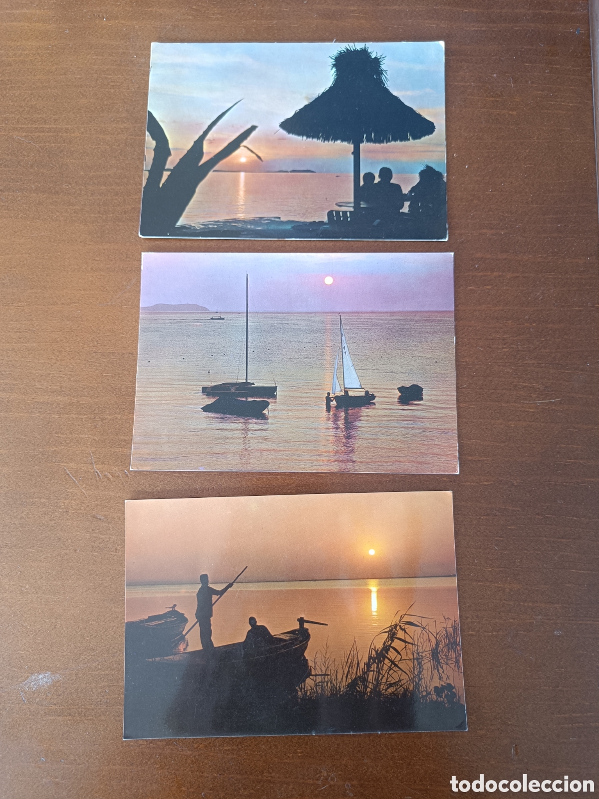 Postales: Postales vintage de puestas de sol