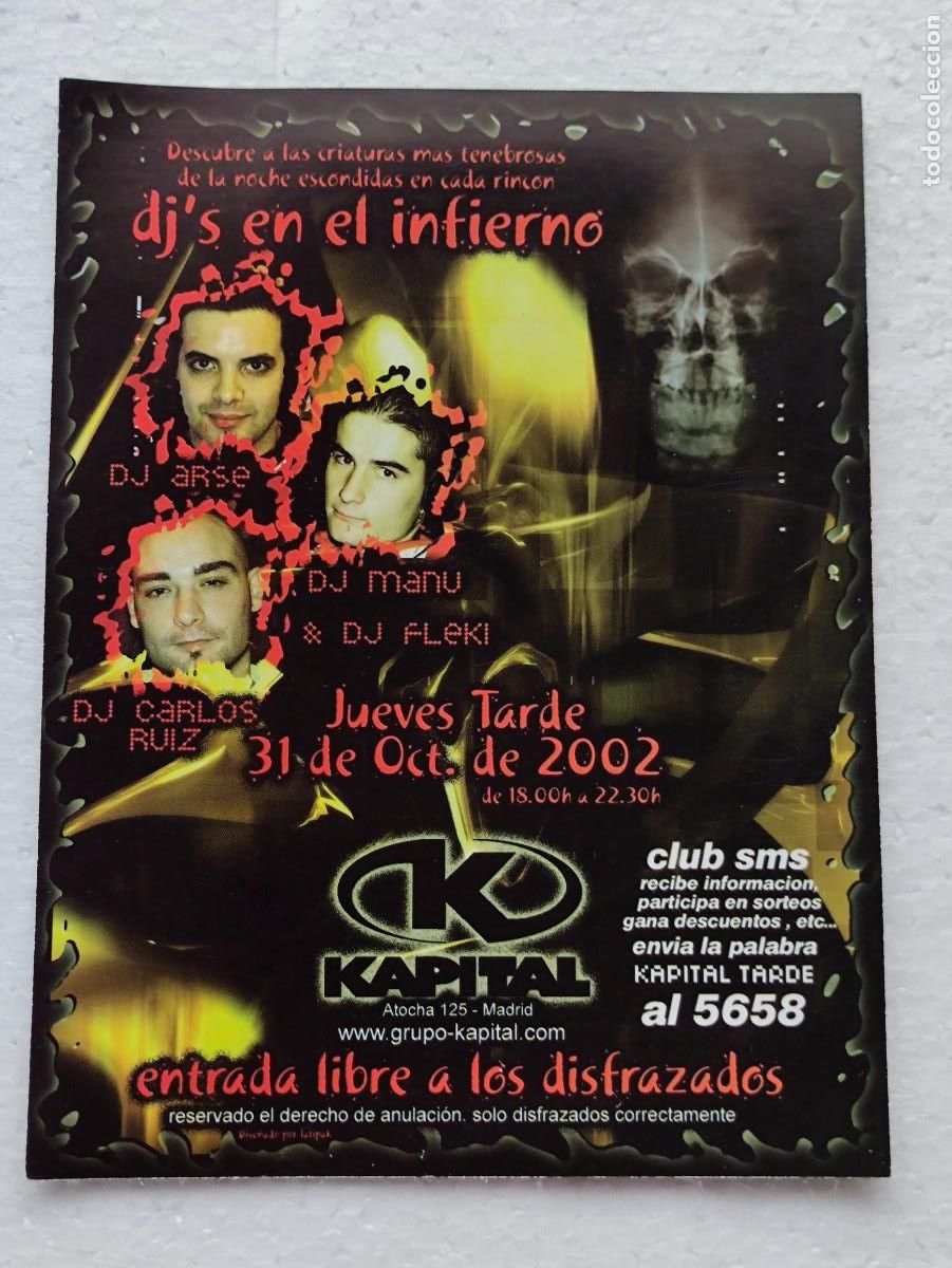Cartoline: TARJETA FLYER - SALA KAPITAL MADRID - HALLOWEEN 2002