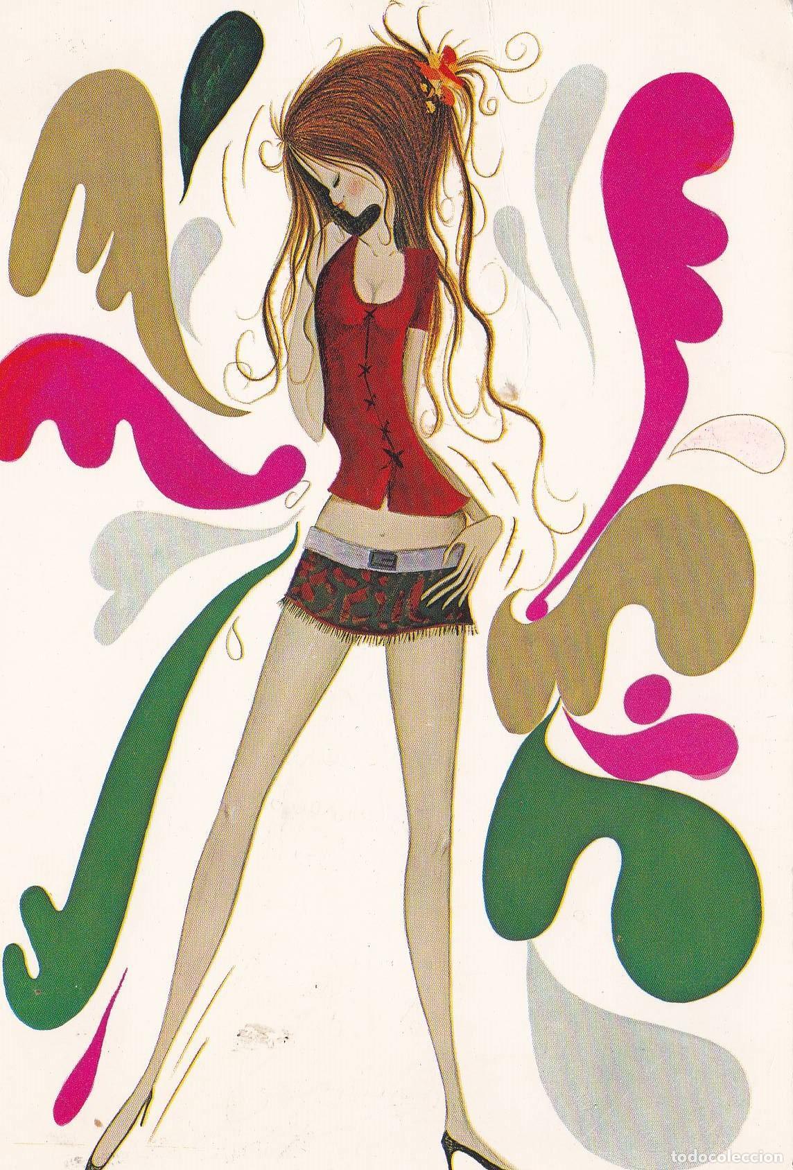 Postales: POSTAL B10369: TAMARA: ILUSTRACION MODA CHICA JOVEN - Varios