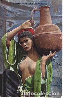 Postales: POSTAL A2810: Mujer con cantaro de Marruecos