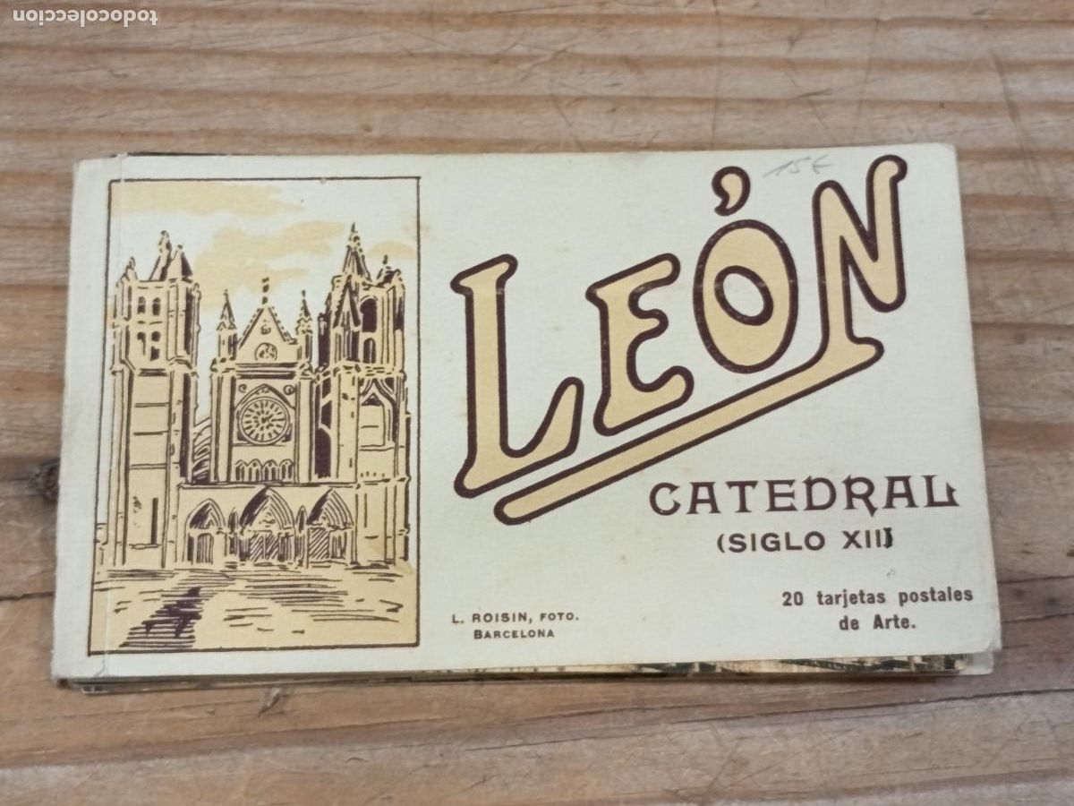 Postales: Le&oacute;n Catedral (Siglo XII) 20 tarjetas postales de Arte
