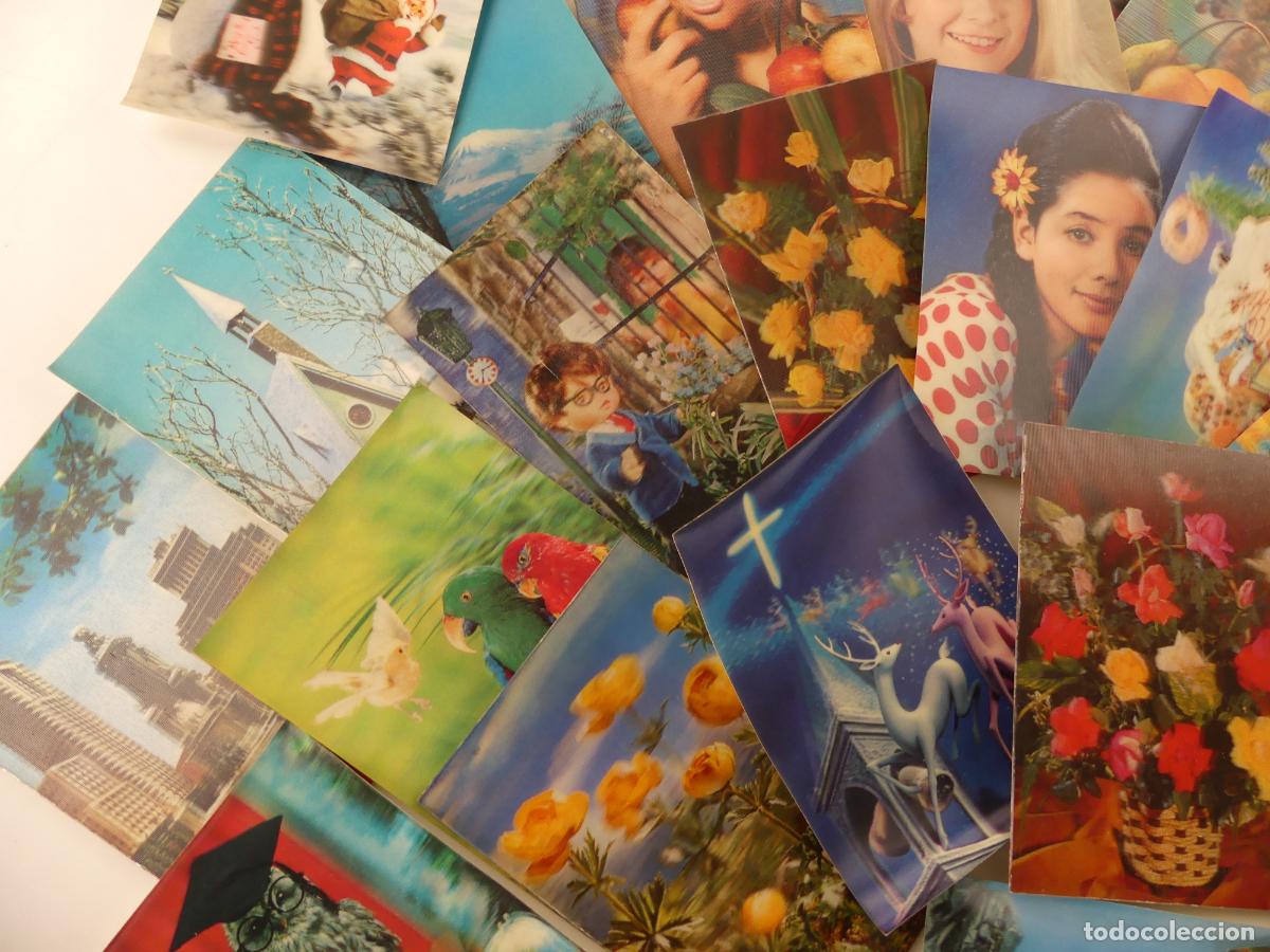 Postales: LOTE DE 38 TARJETAS POSTALES 3D - Foto 2