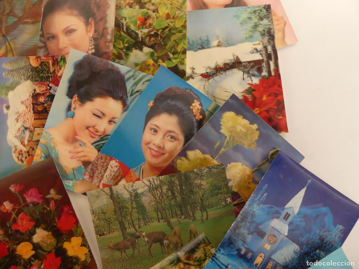 Postales: LOTE DE 38 TARJETAS POSTALES 3D - Foto 4