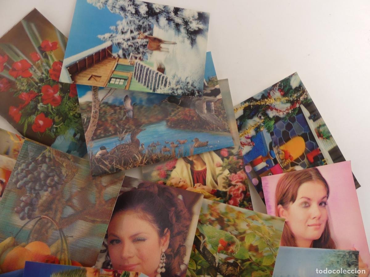 Postales: LOTE DE 38 TARJETAS POSTALES 3D - Foto 6