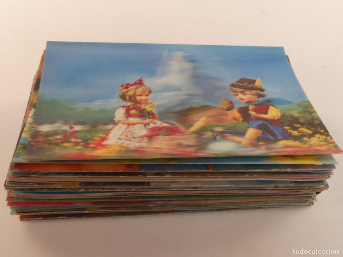 Postales: LOTE DE 38 TARJETAS POSTALES 3D - Foto 8