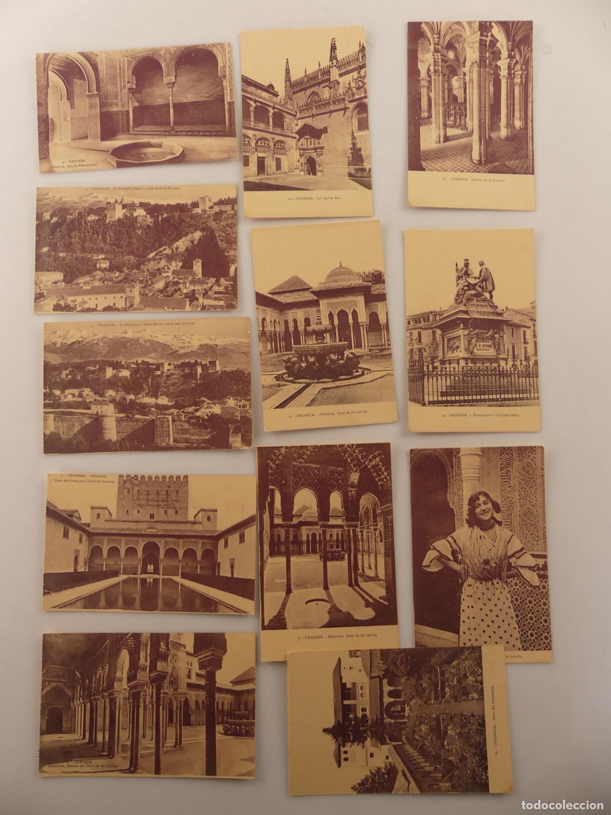 Postales: LOTE DE 12 TARJETAS POSTALES DE GRANADA -- REF: T2 - Foto 1