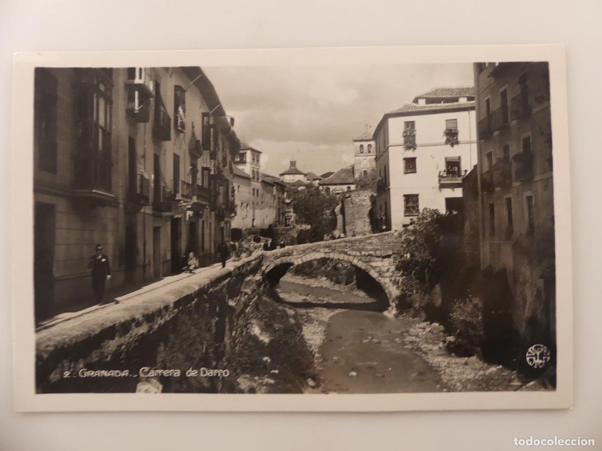 Cartoline: ANTIGUA TARJETA POSTAL - GRANADA CARRERA DE DARRO -- REF:T16
