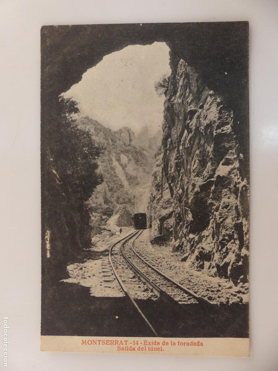 Cartoline: ANTIGUA TARJETA POSTAL - MONTSERRAT SALIDA DEL TUNEL -- REF:T21