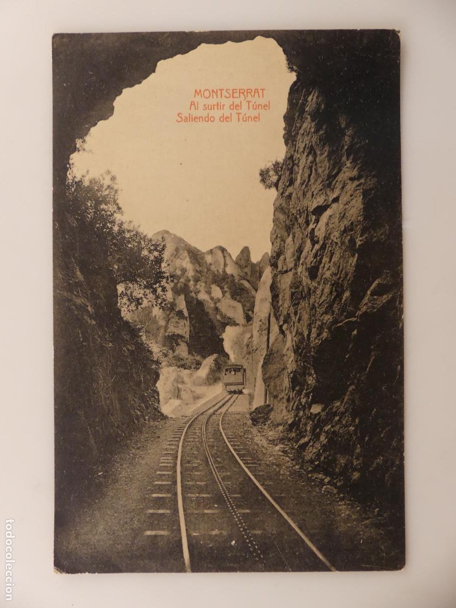 Cartoline: ANTIGUA TARJETA POSTAL - MONTSERRAT SALIENDO DEL TUNEL -- REF:T22