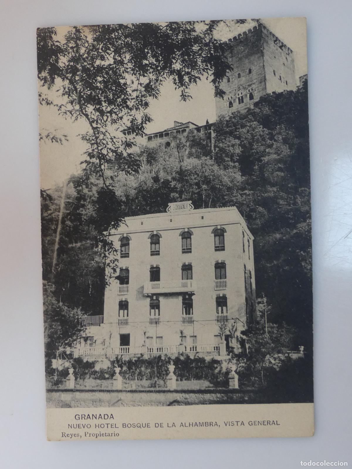 Cartoline: ANTIGUA TARJETA POSTAL - GRANADA- NUEVO HOTEL BOSQUE DE LA ALHAMBRA -- REF:T45