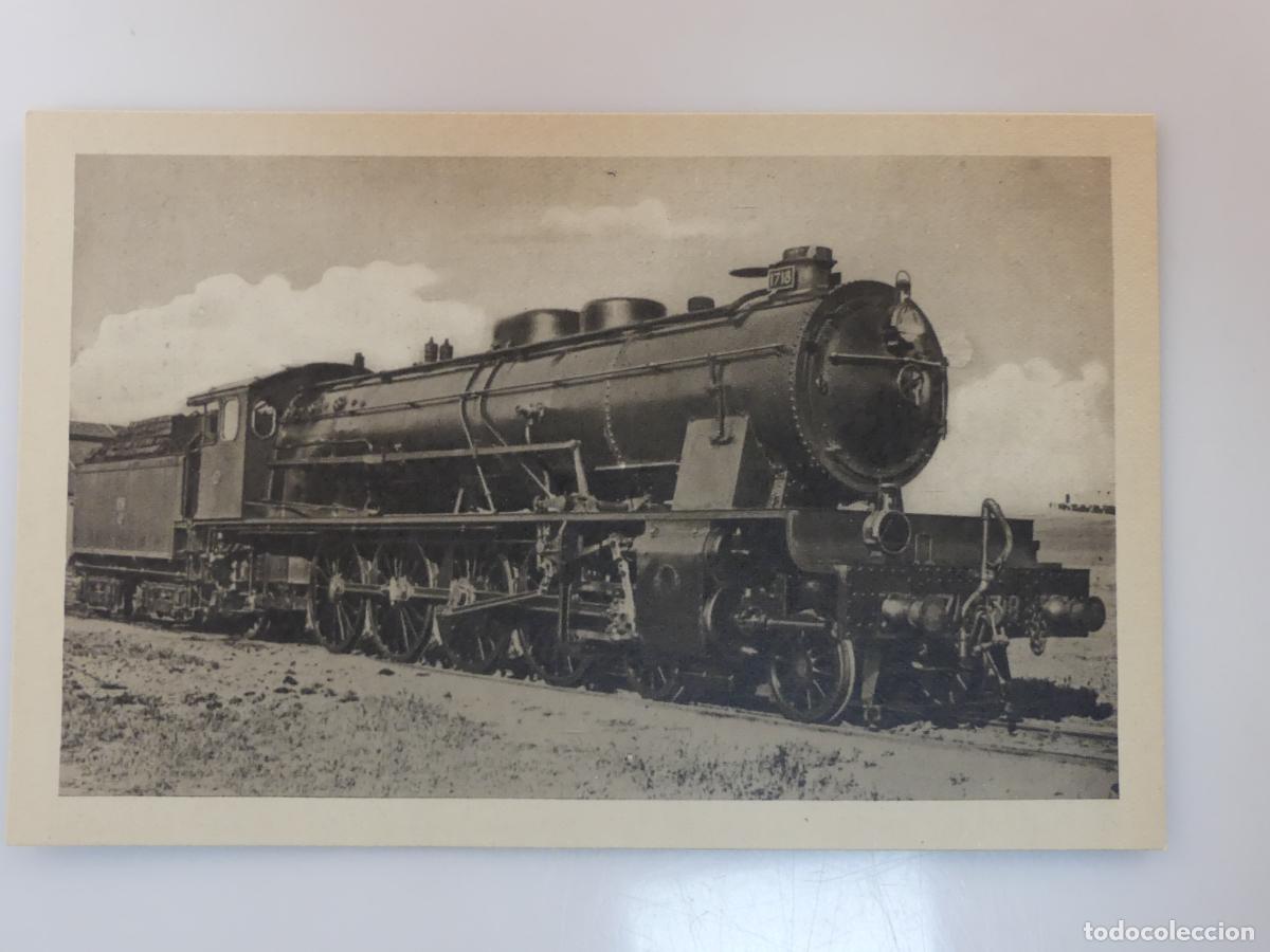 Cartes Postales: ANTIGUA TARJETA POSTAL - LOCOMOTORA TIPO MONTA&Ntilde;A 2-4-1 -- REF:T55