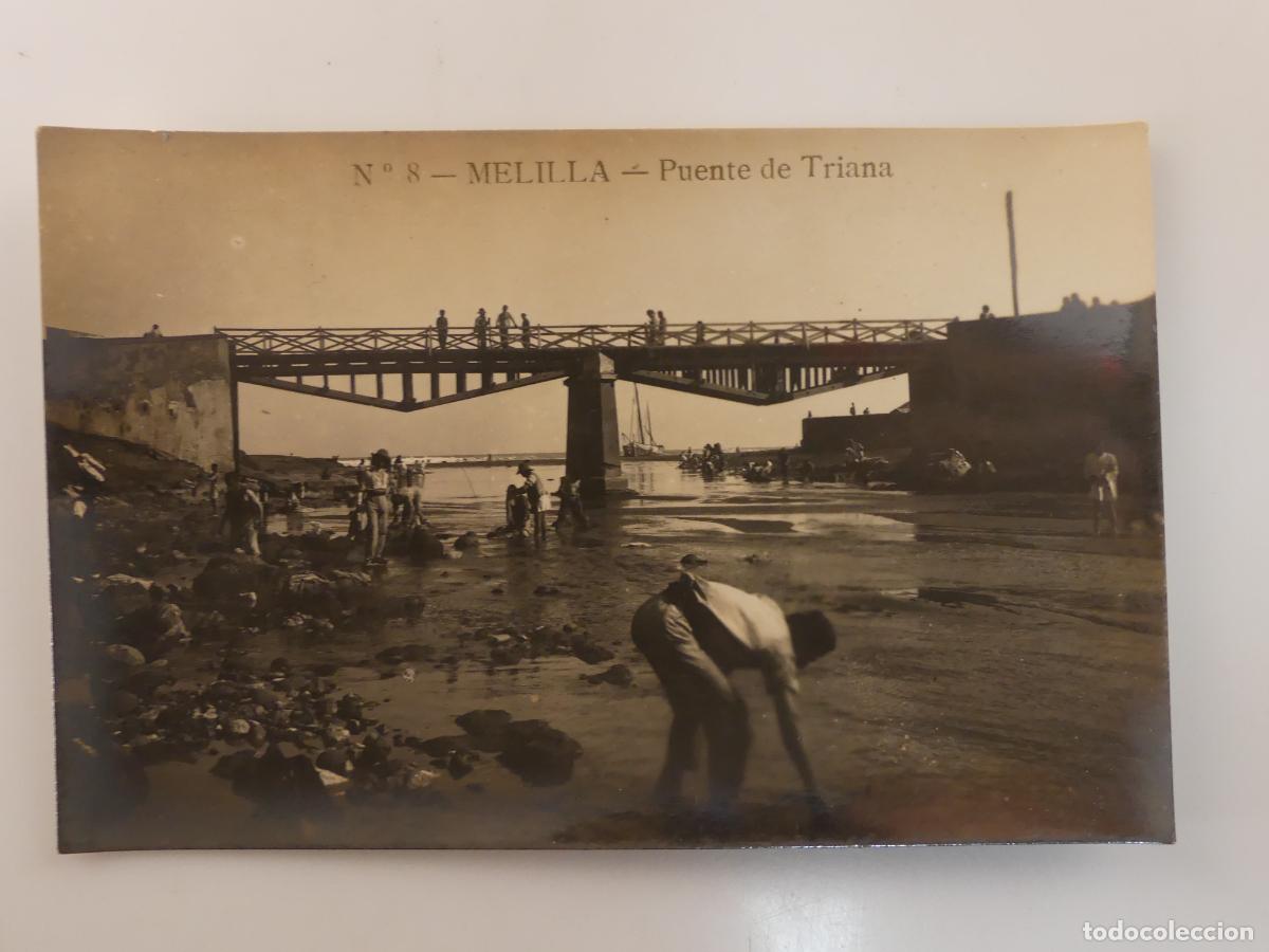 Cartes Postales: ANTIGUA TARJETA POSTAL - MELILLA - PUENTE DE TRIANA -- REF:T60