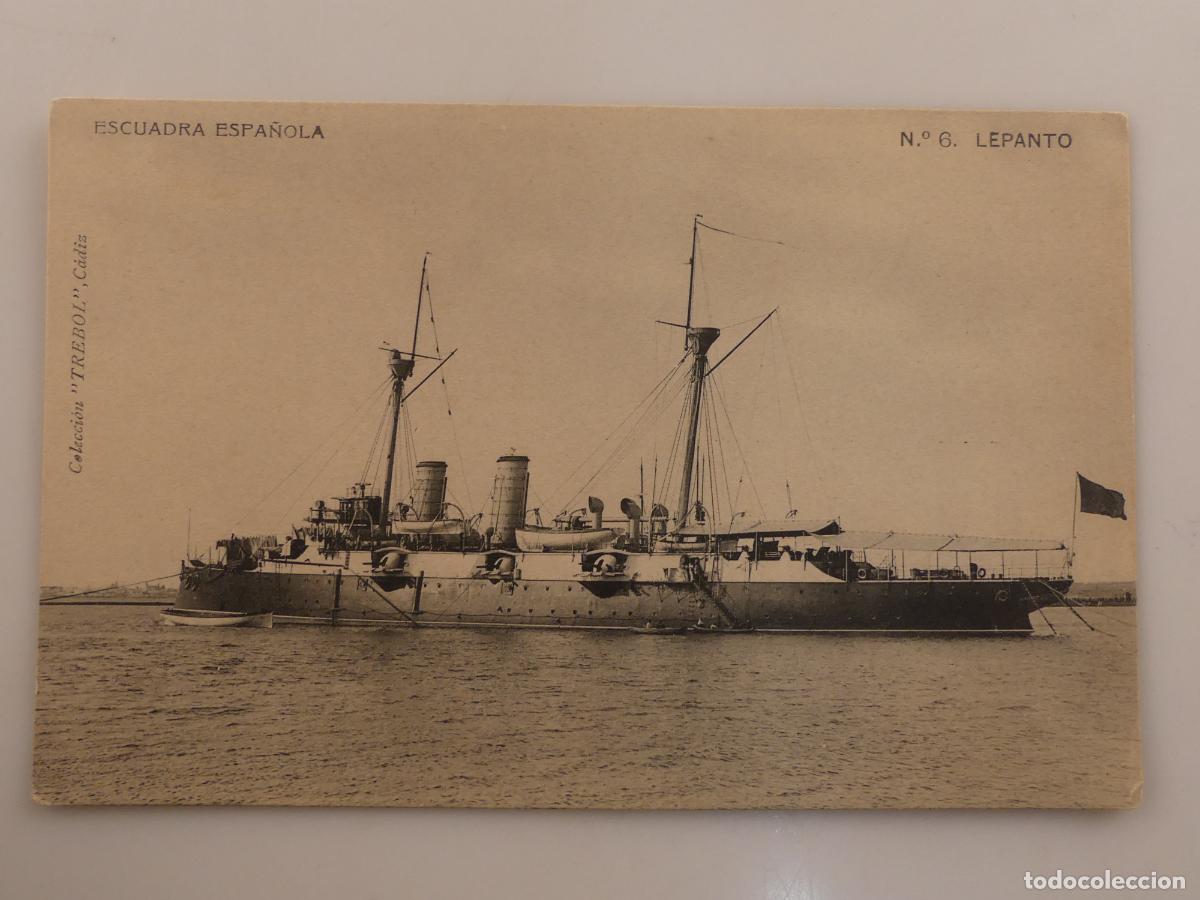 Cartes Postales: ANTIGUA TARJETA POSTAL - ESCUADRA ESPA&Ntilde;OLA LEPANTO -- REF:T62