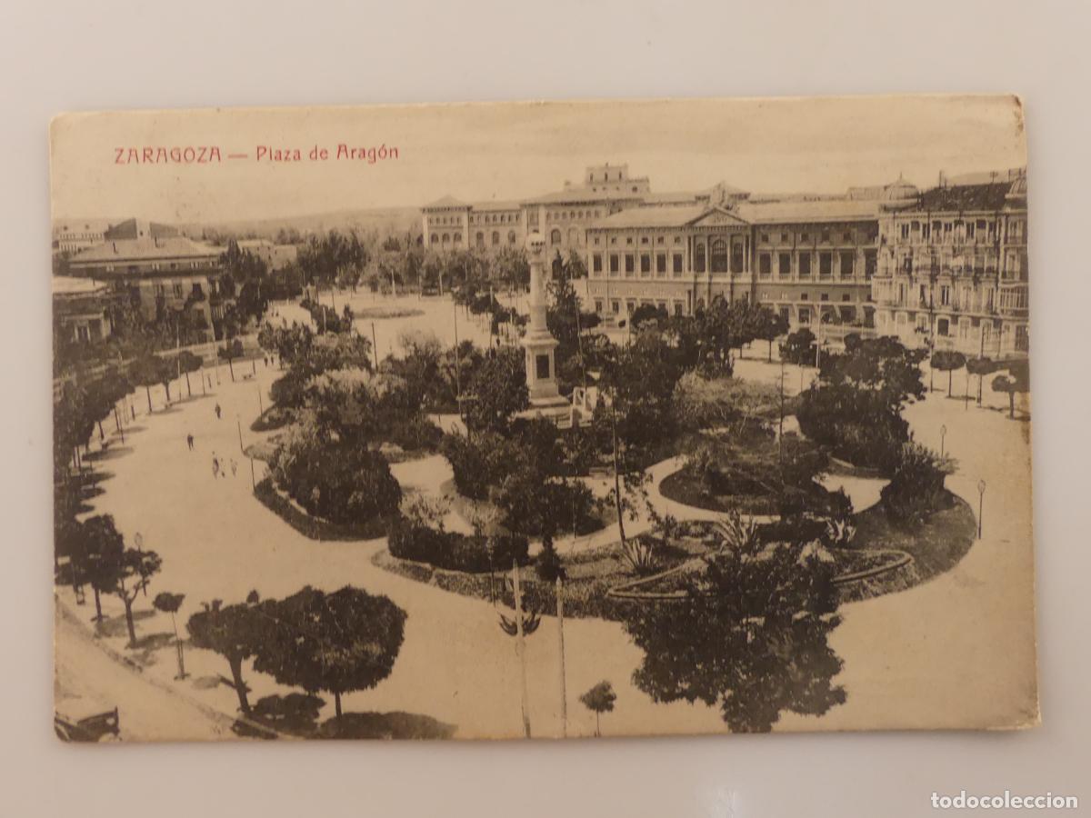 Cartes Postales: ANTIGUA TARJETA POSTAL - ZARAGOZA PLAZA DE ARAGON -- REF:T66