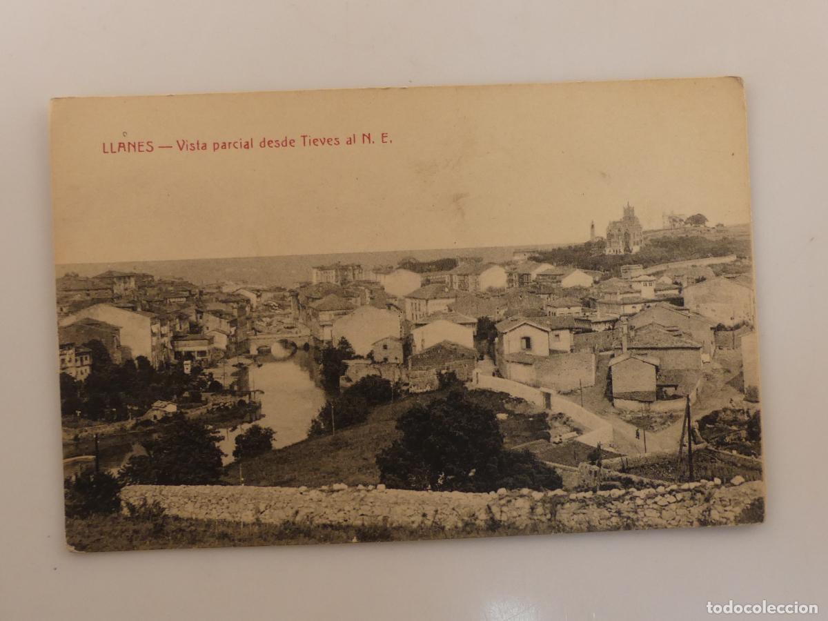 Cartes Postales: ANTIGUA TARJETA POSTAL - LLANES VISTA PARCIAL DESDE TIEVES -- REF:T70