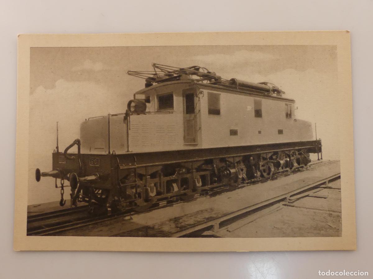 Cartes Postales: ANTIGUA TARJETA POSTAL - LOCOMOTORA ELECTRICA TIPO 3+3 -- REF: T75