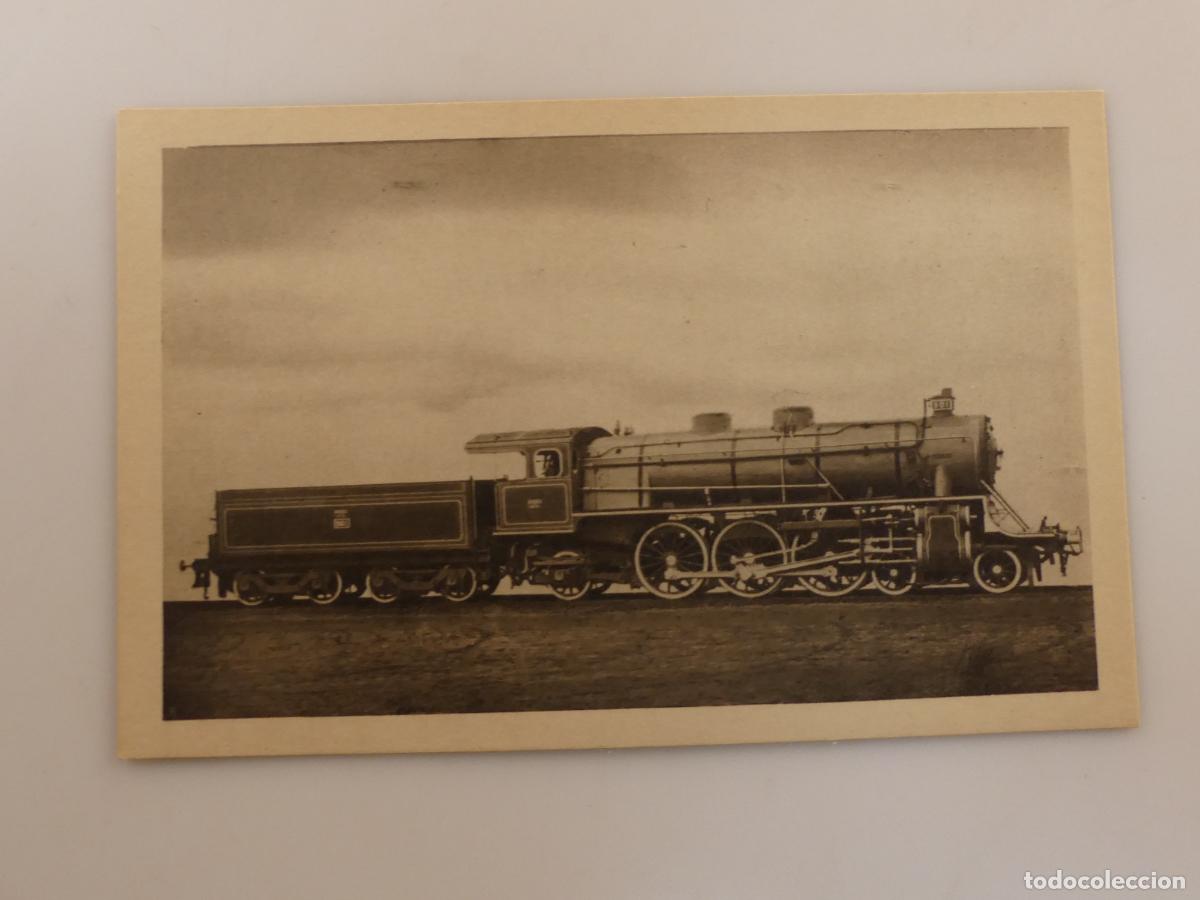 Cartes Postales: ANTIGUA TARJETA POSTAL - LOCOMOTORA TIPO PACIFIC -- REF: T 80