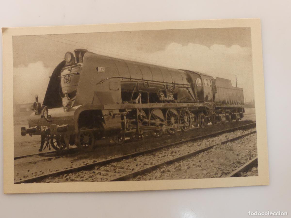 Cartes Postales: ANTIGUA TARJETA POSTAL - LOCOMOTORA TIPO MONTA&Ntilde;A 2-4-1 -- REF: T 77