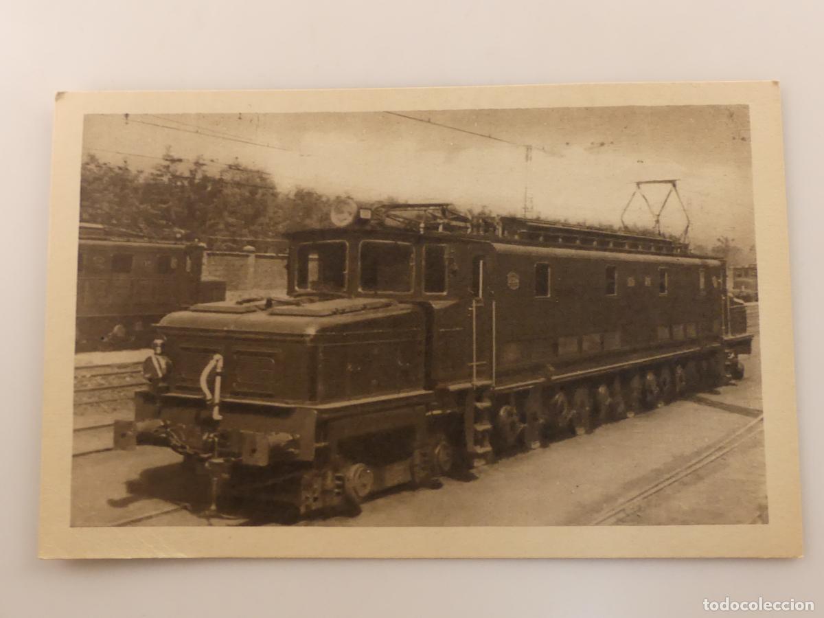 Cartes Postales: ANTIGUA TARJETA POSTAL - LOCOMOTORA ELECTRICA PARA TRENES RAPIDOS -- REF: T76