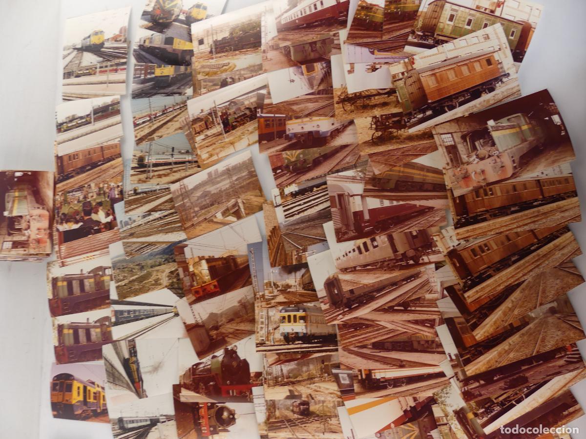 Cartoline: LOTE DE 180 FOTOS FOTOGRAFIAS DE TRENES