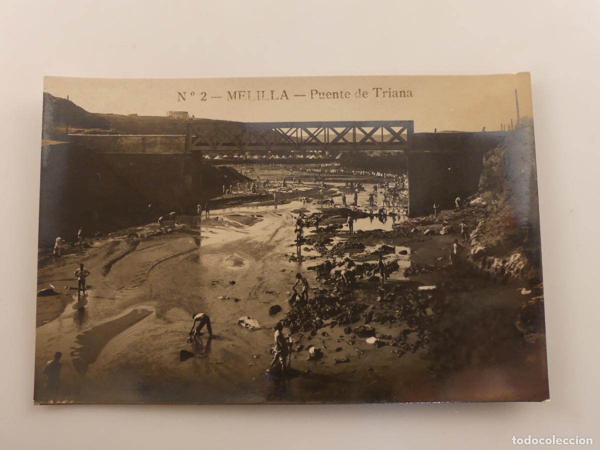 Cartoline: ANTIGUA TARJETA POSTAL - MELILLA - PUENTE DE TRIANA -- REF:T63