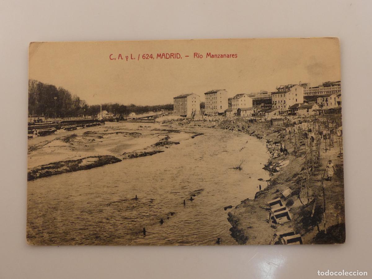 Cartoline: ANTIGUA TARJETA POSTAL -MADRID- RIO MANZANARES-- REF:T68