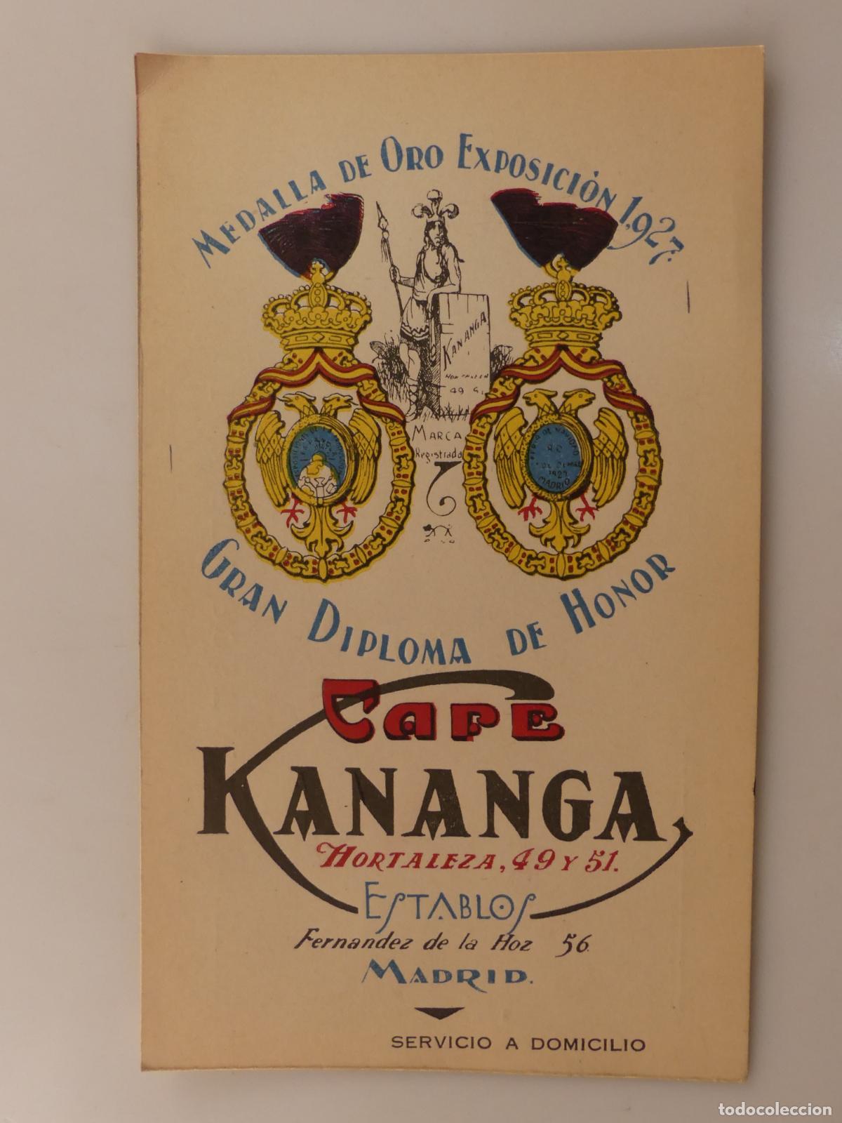 Cartoline: ANTIGUA TARJETA POSTAL - CAFE KANANGA -- REF:T64