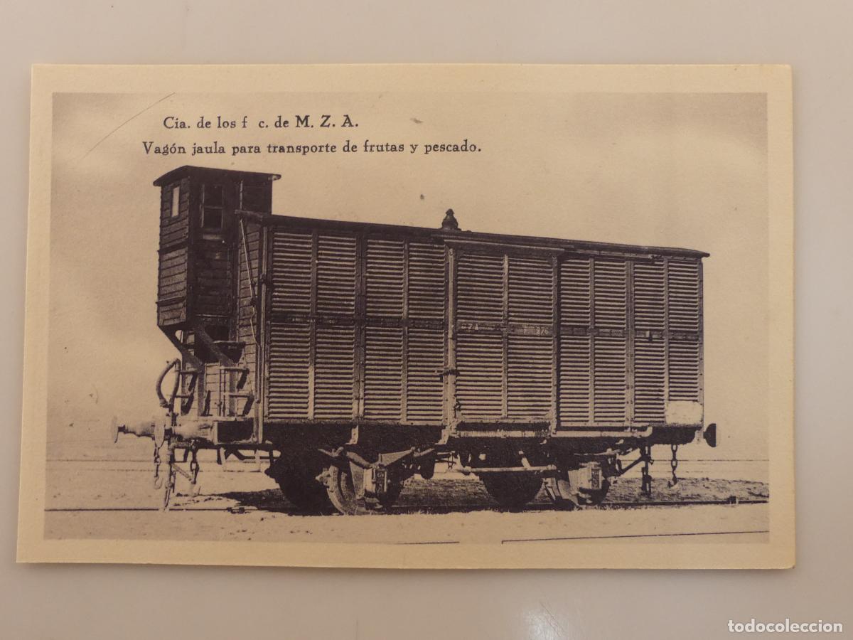 Postkarten: ANTIGUA TARJETA POSTAL - VAGON JAULA PARA TRANSPORTE DE FRUTAS Y PESCADOS -- REF: T74