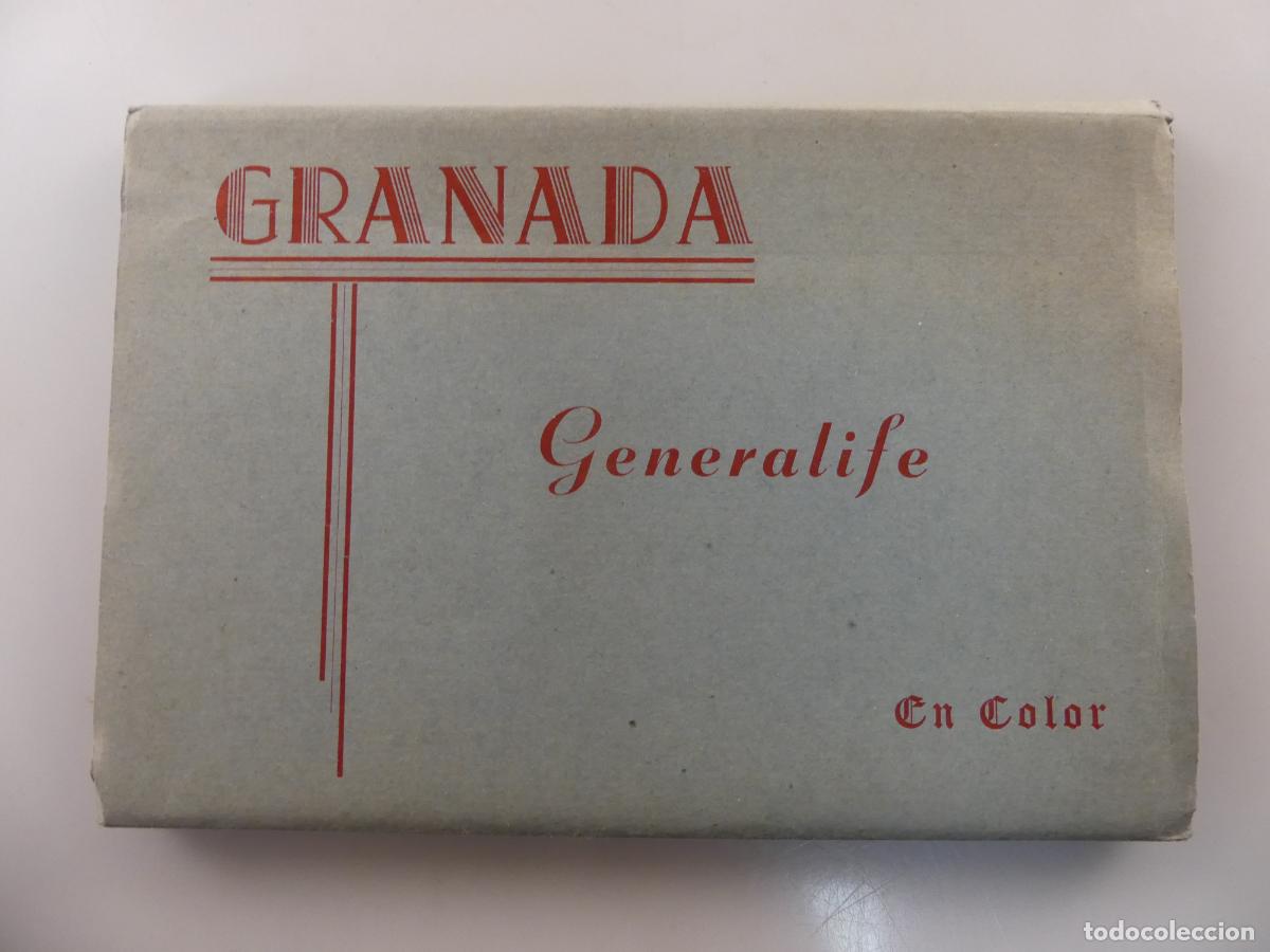 Postales: BLOC POSTAL - GRANADA - GENERALIFE EN COLOR - Foto 1