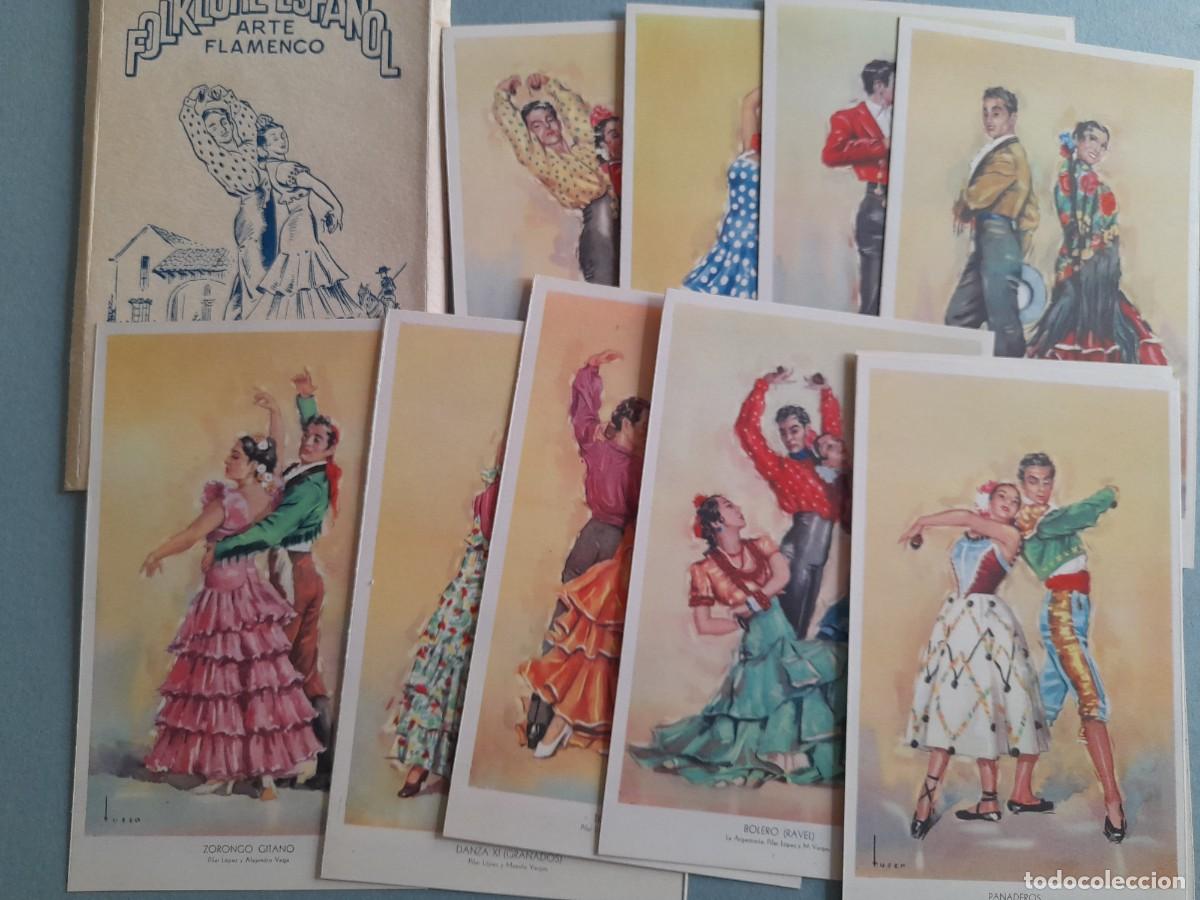 Postales: postal folklore espa&ntilde;ol, 10 postales coleccion A ballet espa&ntilde;ol pilar lopez, artigas a&ntilde;os 60 aprox