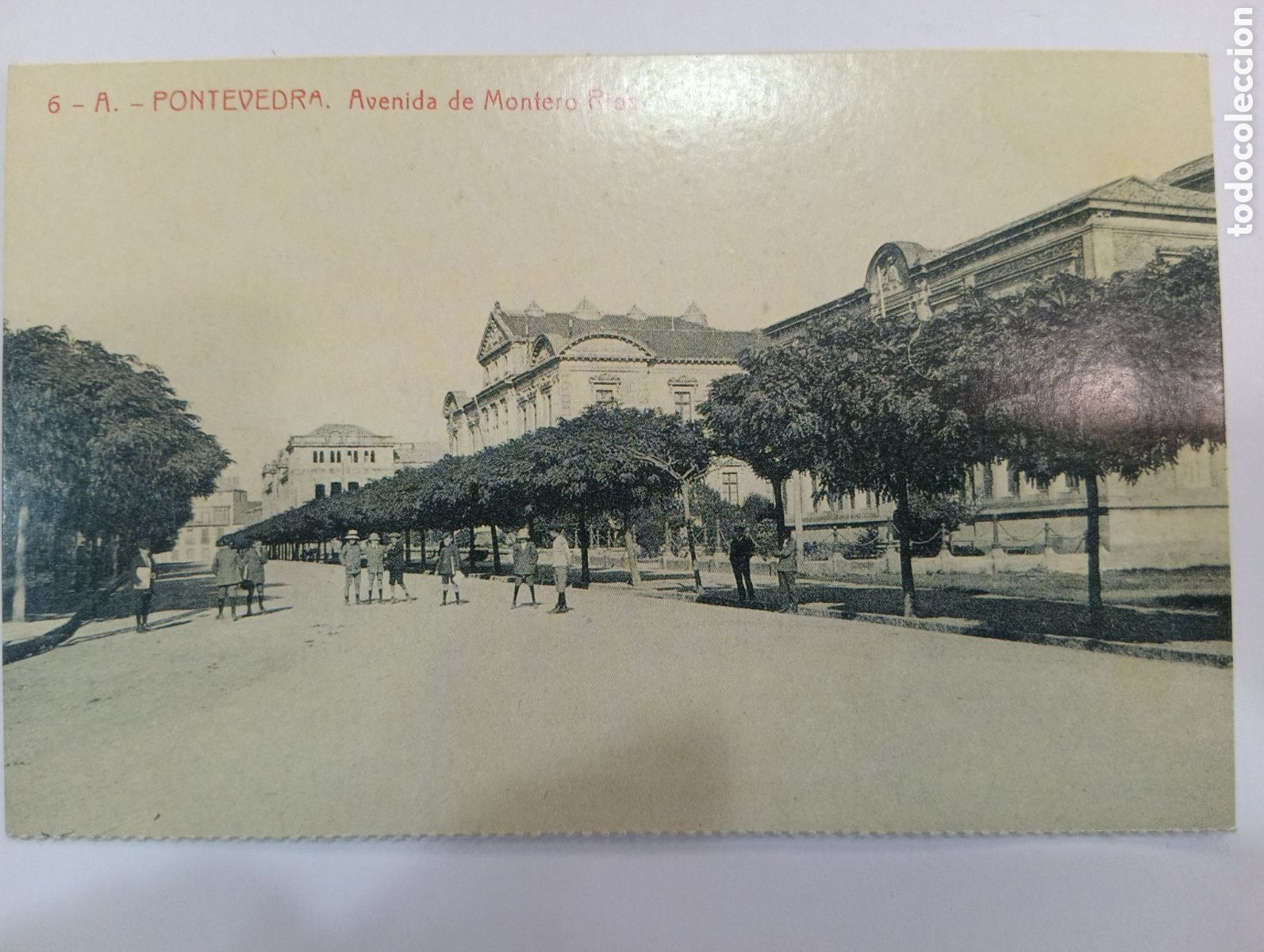Postales: Tarjeta postal. El progreso. Pontevedra. Avenida de Montero R&iacute;os