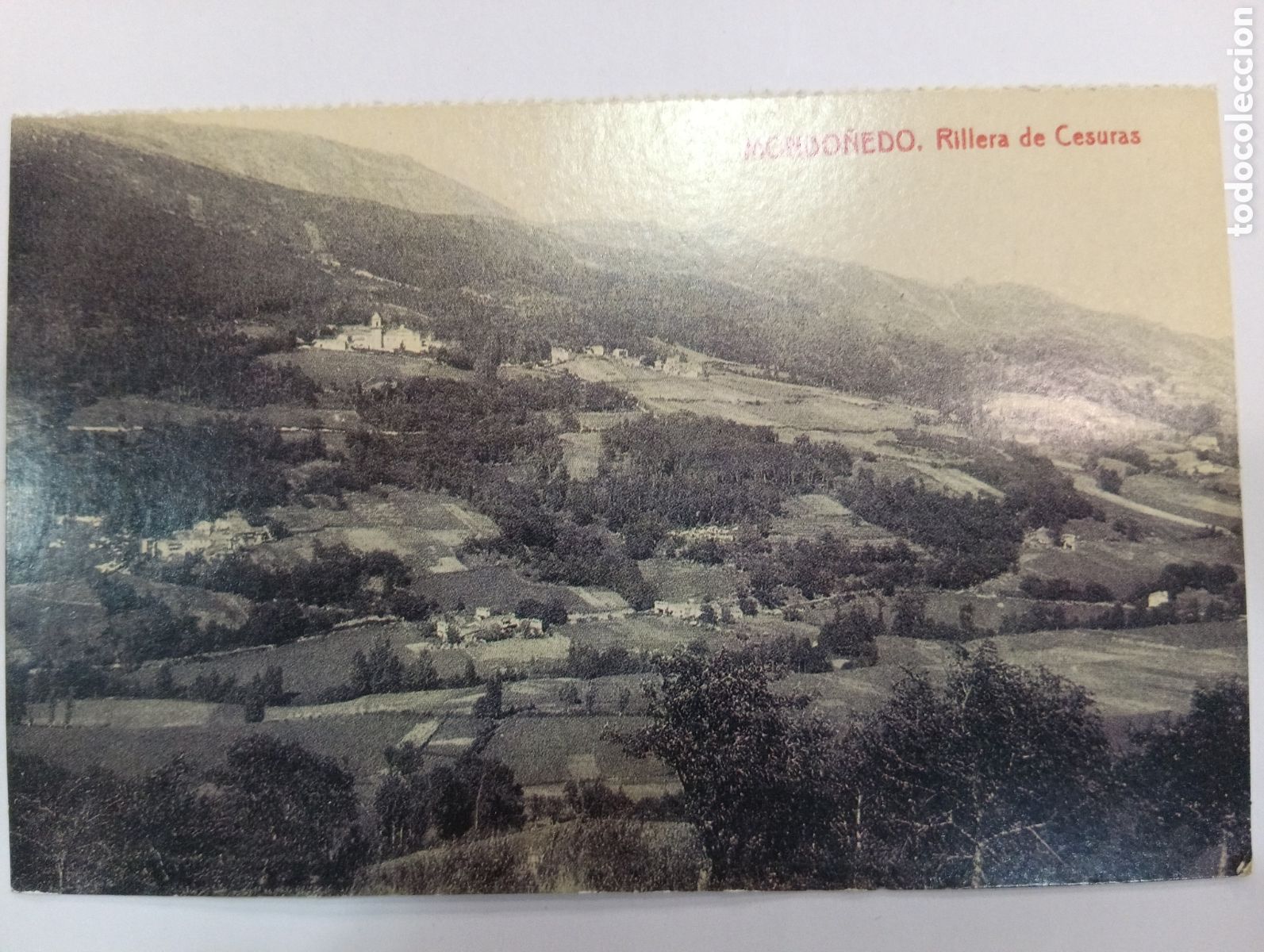 Postales: Tarjeta postal. El progreso. Mondo&ntilde;edo. Rilera de Cesuras