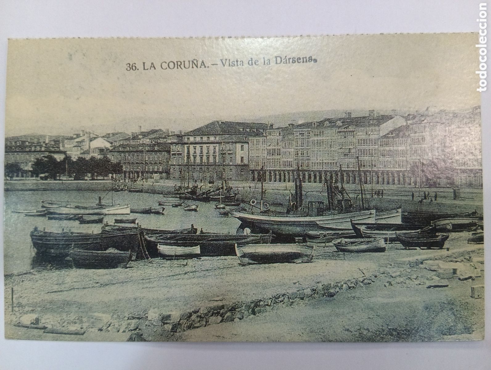Postales: Tarjeta postal. El progreso. La Coru&ntilde;a - Vista de la D&aacute;rsena