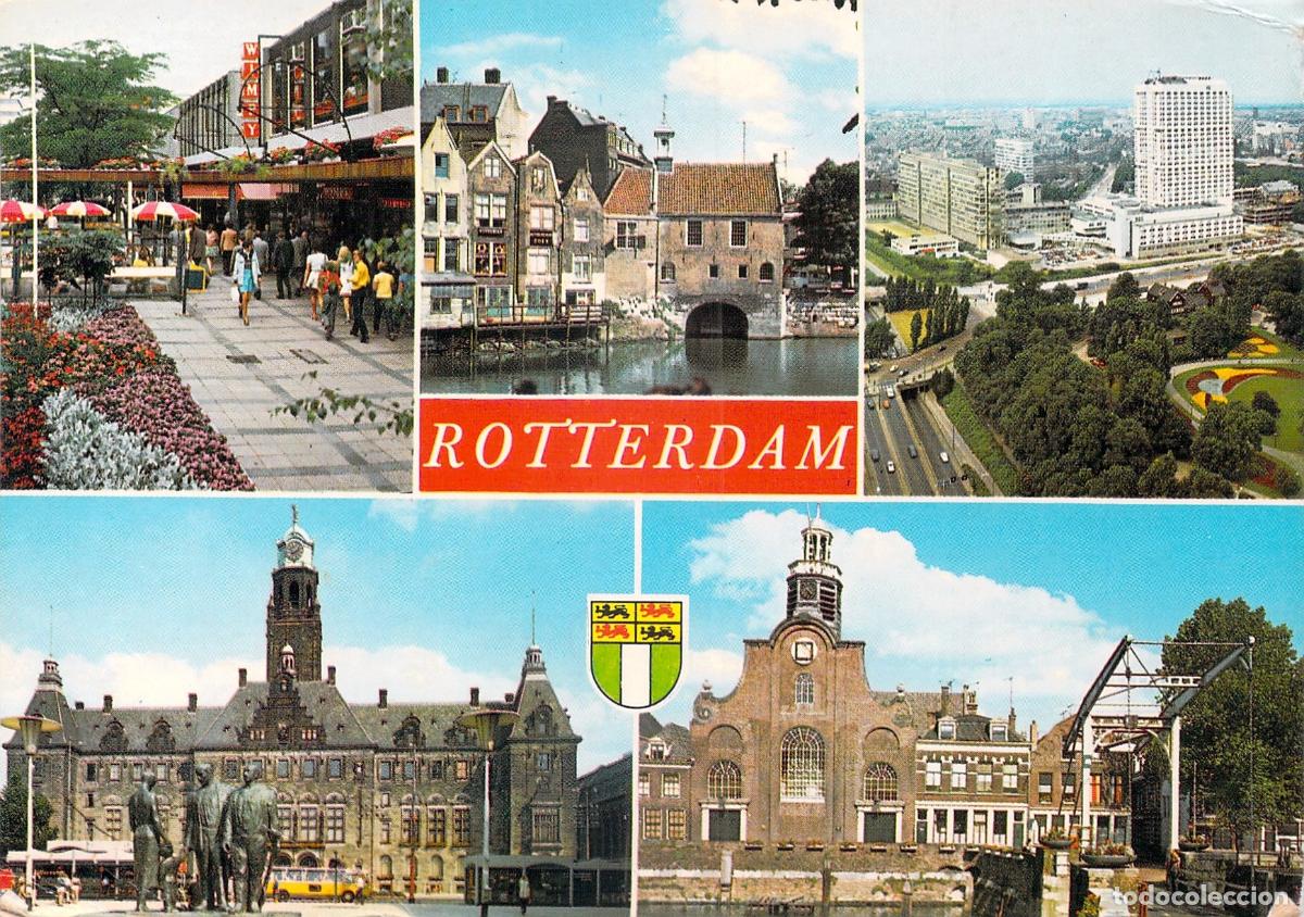 Postales: Postal de vistas m&uacute;ltiples de la ciudad de Rotterdam